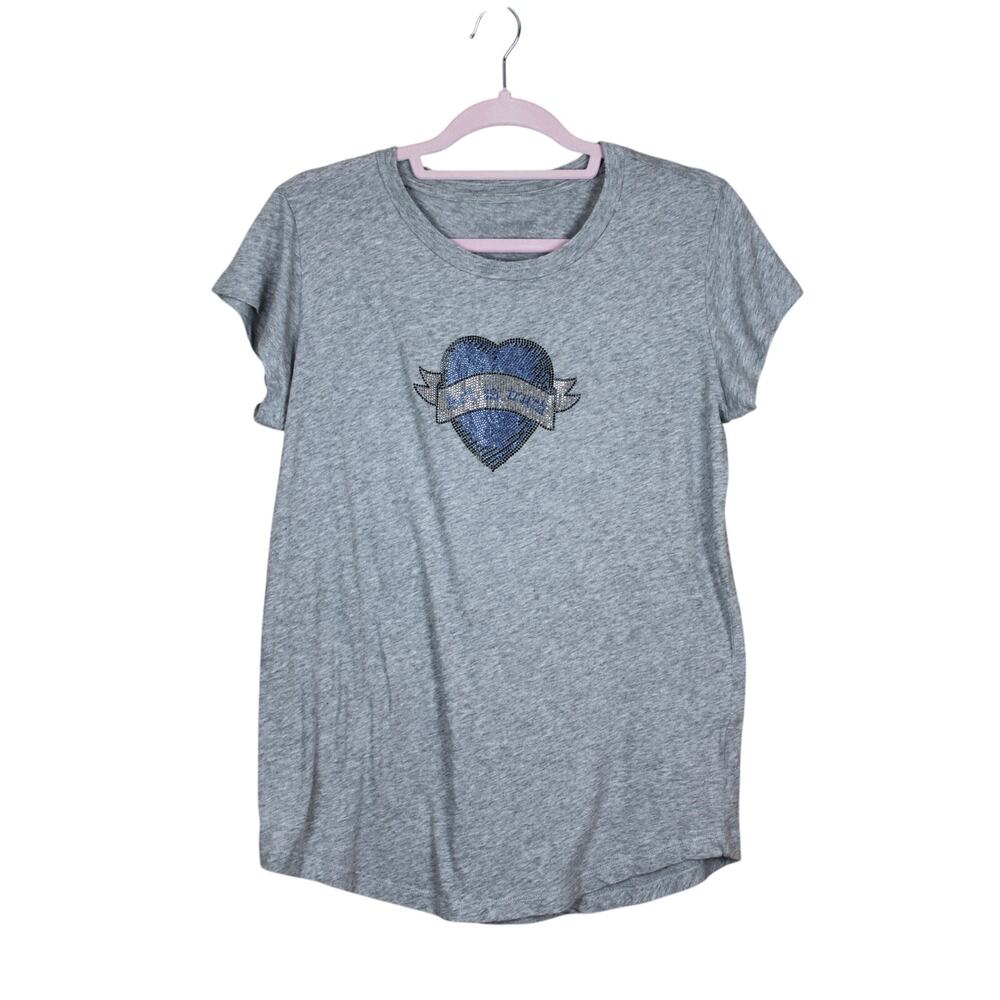 Zadig & Voltaire Sparkle Art is Truth Heart Lightweight Stylish Modern T-Shirt